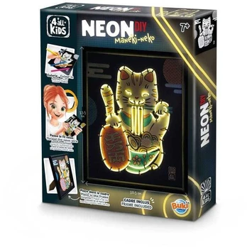 Kūrybinis rinkinys neoninis katinas Maneki-neko