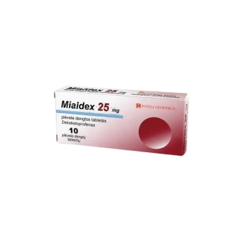 MIALDEX 25 mg plėvele dengtos tabletės N10