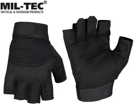 Pirštinės Mil-tec Army Fingerless juodos