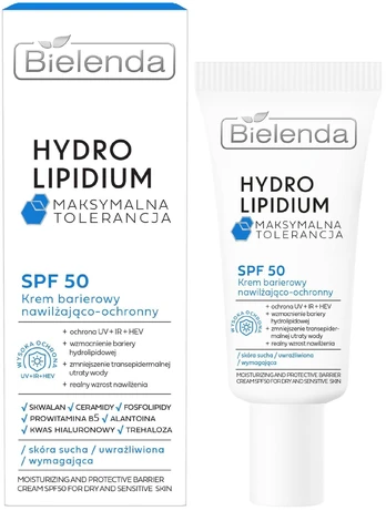 Veido kremas Bielenda Hydro Lipidium, 30 ml, moterims