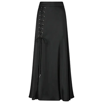 Maxi sijonas moterims, Juoda, Carrara skirt