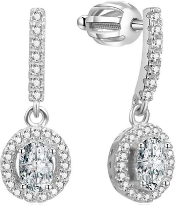 Beneto Sidabrinis earrings with zircons TAGUP1647S