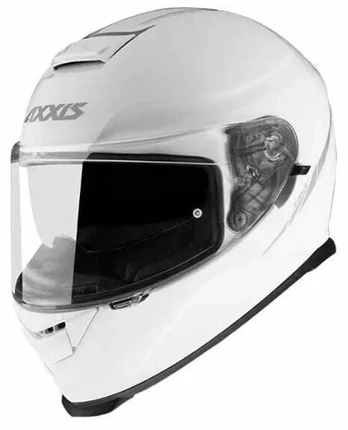 Motociklininko šalmas Axxis Eagle SV Solid A0, S (55-56 cm), balta