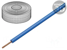 Wire | H05Z-K | stranded | Cu | 0.5mm2 | LSZH | blue | 300V,500V | 100m kaina
