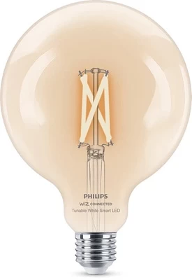 Lemputė Philips Wiz Kaitrinė, G125, derinama balta, E27, 7 W, 806 lm