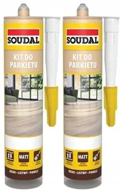2x Soudal parketo ir medienos glaistas sandariklis bukas