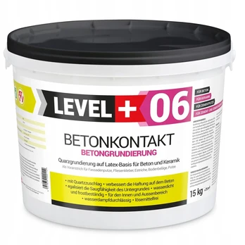 Level+ Betonkontakt gruntas, sukibimą gerinantis kvarcinis, 15 kg