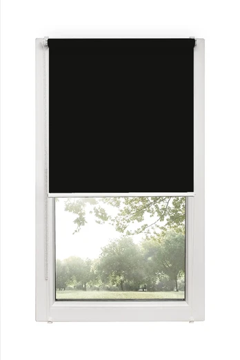 Ritininė užuolaida Karpol Mini, juoda, 50 cm x 150 cm