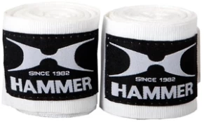 Tvarstis Hammer Boxing Bandages 89106, balta/juoda kaina