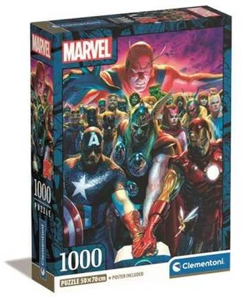 Clementoni CLE puzzle 1000 Compact Marvel The Avengers 39915