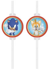 Globos Europe Bv Sonic Speed papirsugerør, 4 stk