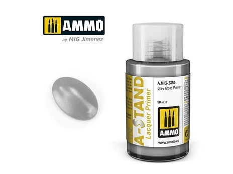 AMMO by MIG Jimenez AMMO MIG - A-Stand gruntas Pilkas Gloss Primer, 30 ml, 2355
