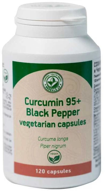 Maisto papildas Curcumin 95 + Juodas Peppers, Herbals 120 vnt.