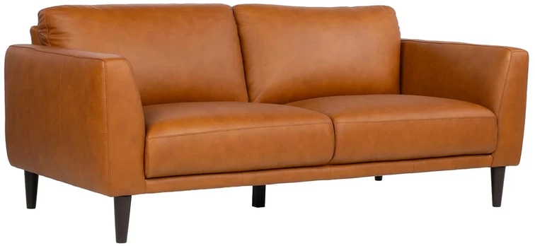 Lova 3-vietė sofa „HAVANNA“, konjako rudos spalvos