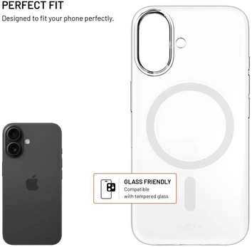 Dėklas FIXED MagShell back cover with Magsafe support for Apple iPhone 17, clear