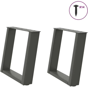Kavos staliuko kojelės, U formos, 2 vnt., 50x(42-43)cm