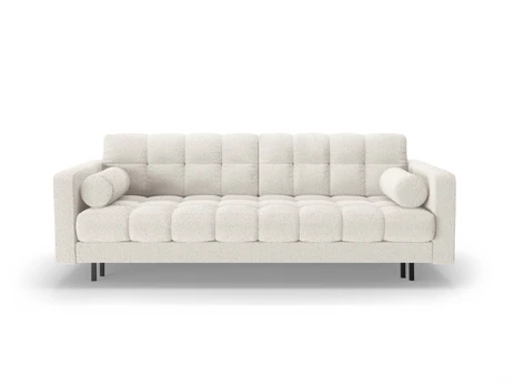 Boucle Sofa With Bed Function And Box, "Bali", 3 Seats, 222x84x105 Made in Europe