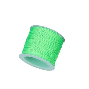 Poliesterio virvė, Fluorescent Green/No. 72 Wire/50 Meters