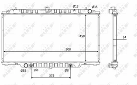 Variklio radiatorius NRF NRF 58548