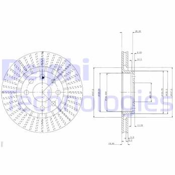 Stabdžių diskas DELPHI BG2636