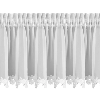 Dieninė užuolaida Lili, baltos, 150 cm x 30 cm