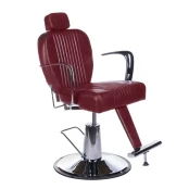 Beauty Line Kirpyklos kėdė PROFESSIONAL BARBER CHAIR OLAF CHERRY kaina