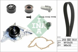 INA 530 0179 33 Timing belt kit (belt+ pulley+ water pump) kaina