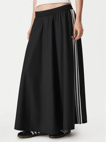 adidas Midi sijonas FIREBIRD Juoda Loose Fit