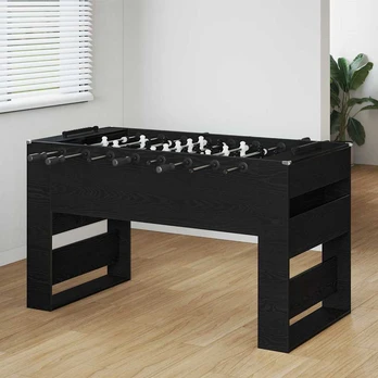 Futbolo stalas 2 pcs Juodas ąžuolas 146,5 x 74 x 85 cm