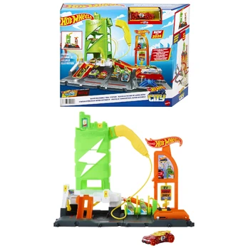 Mattel HW City Superstacja ładowania samochodów HTN79