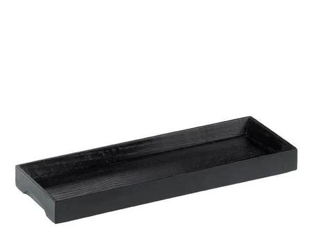 Bambukinis juodas padėkliukas, 24x9x2,5cm, 1vnt.