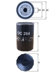 Alyvos filtras KNECHT OC 264 kaina