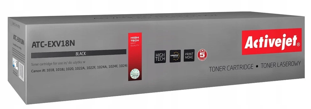 Tonerių kasetė ActiveJet Supreme ATC-EXV18N, juoda