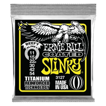 Stygos el. gitarai Ernie Ball Beefy Slinky Coated Titanium 11-54