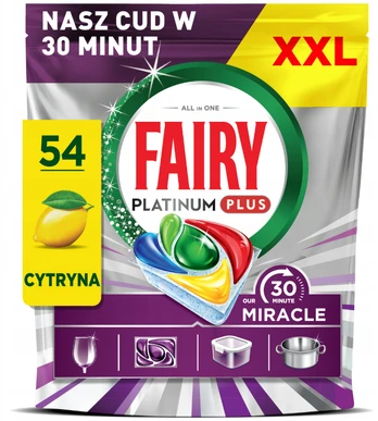 Indaplovių tabletės Fairy Platinum Plus All in One, 54 vnt.