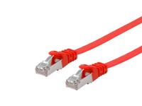 Equip Patchkabel Cat6A U/FTP 2xRJ45 1.00m raudona Flach LSZH