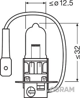 Lemputė, prožektorius ams-OSRAM 64156