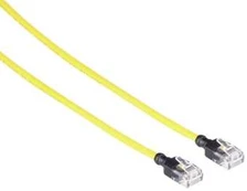 Mercodan KAT6A SLIM UTP 10m Patchkabel Gul, Halogenfri LSZH, AWG28