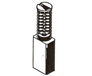 Šepetėlis Haushalt, 5 mm x 8 mm x 17 mm, 2 vnt.