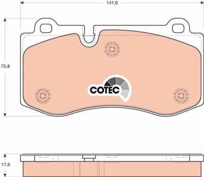 TRW GDB1667 Brake pad set