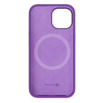 Evelatus iPhone 15 Premium Magsafe Soft Touch silikoninis dėklas Apple Deep Purple