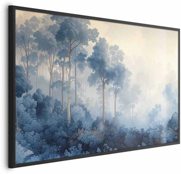Artgeist Plakatas - Forest in Misty Mėlyna Shades