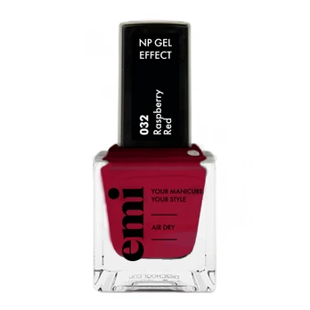 E.Mi Nail Polish Gel Effect Nagų lakas, Raspberry Red