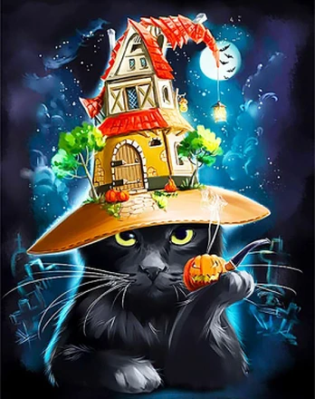 Deimantinis paveikslas Magic Cat WD2516