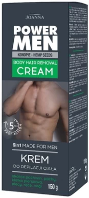 Depiliacinis kremas Joanna Power Men, 150 ml kaina