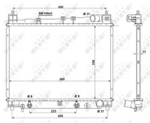 Variklio radiatorius NRF NRF 53212