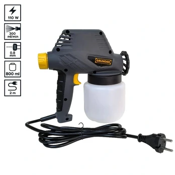 Elektrinis dažų purkštuvas Grunder JS-SN13B, 110 W, 800 ml