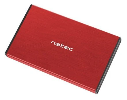 NATEC RHINO GO HDD KORPUSAS (USB 3.0, 2,5", RAUDONAS)