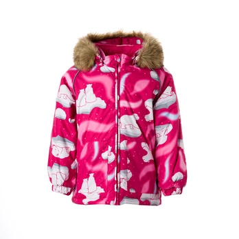 Huppa Vaikų žieminė striukė VIRGO, FUCHSIA PATTERN, 92