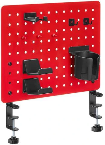 Powerton Pegboard zacisk do montażu pod biurkiem, raudona, do gry
